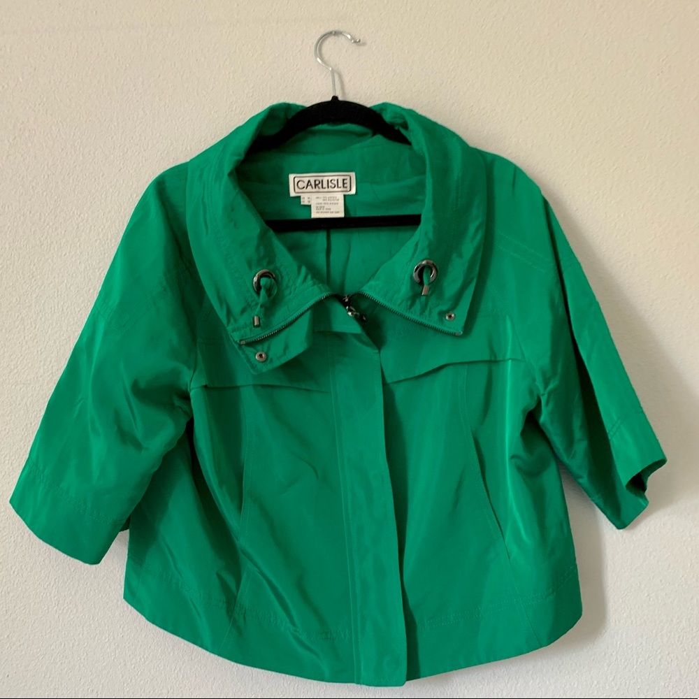 Carlisle Emerald Green Windbreaker Jacket